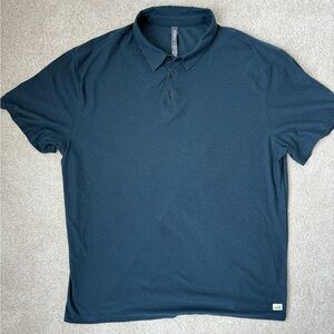Men’s Vuori Dark Heathered Blue Polo Shirt